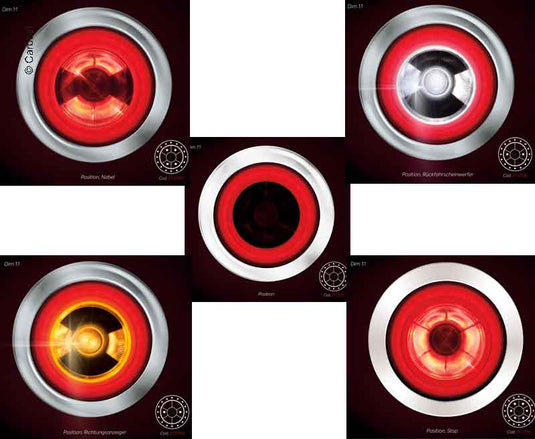 Luci di retromarcia a LED Full LED, standard 2 moduli 469001