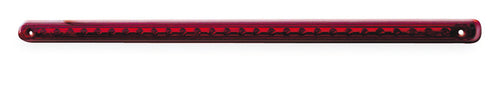 Luce di arresto ausiliaria a LED 28 LED, lente rossa. L31 x B1,5 cm. 46997