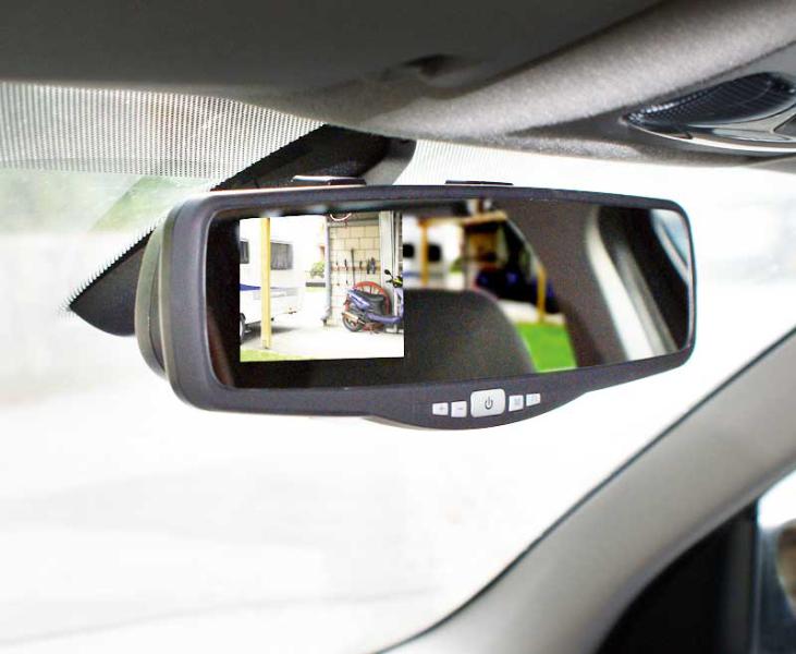 Load image into Gallery viewer, Set telecamera senza fili per la visione posteriore con display nello specchietto retrovisore posteriore 3,5&#39;&#39;&#39;. 472223
