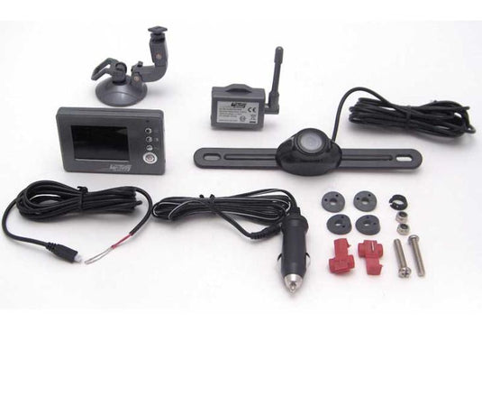 Sistema di retromarcia radio con telecamera a colori e ausilio al parcheggio 12V 47239