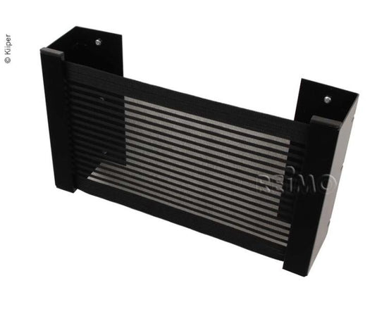 Scatola portaoggetti Kiiper con rete-B60xHx25x10cm, foderato in nero 475141