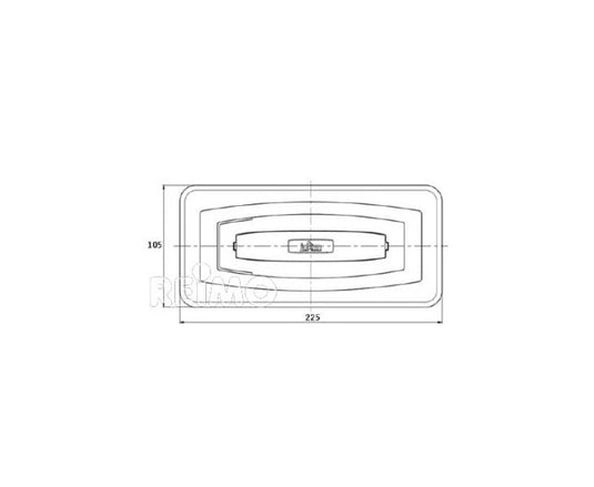 Luce multifunzione a LED, 9-32V, cavo rosso 500 mm, IP67 47615