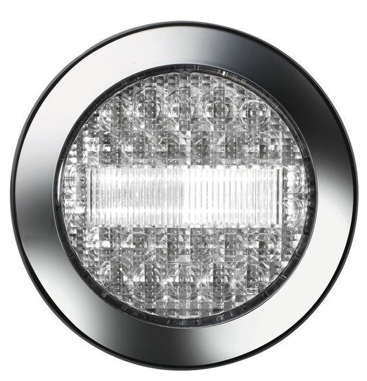 Luce di retromarcia a LED 12V 3W, trasparente, IP67, cavo 500 mm 47625