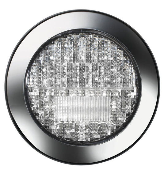 Fendinebbia a LED/luce retromarcia 12V, 3/4W trasparente IP67, cavo 500 mm 47627