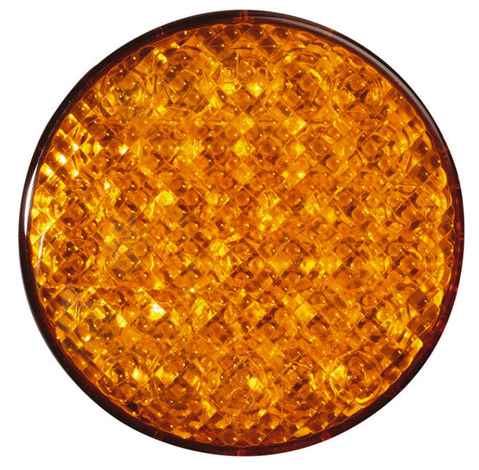 Lampeggiante a LED Cat2 12V 3W giallo IP67, cavo 500 mm 47630