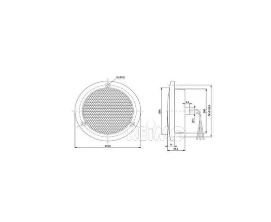 LED antiappannamento 12V, 4W IP67 500 mm cavo trasparente 47640