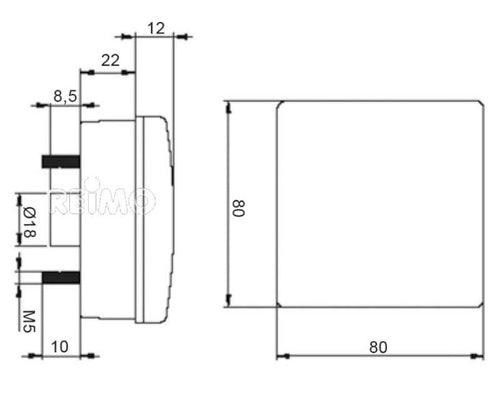LED Brake Shunt 12V, 4W IP67 Cavo da 500 mm trasparente 47655