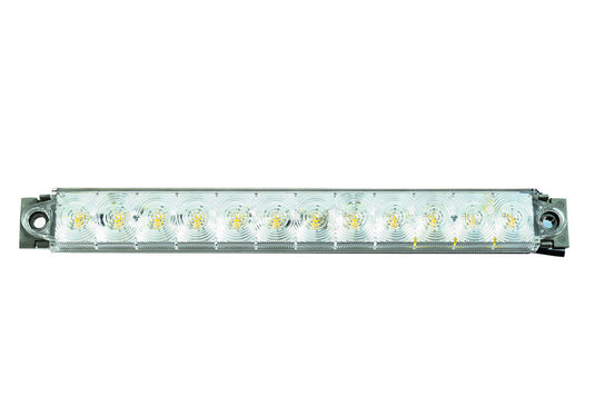 Lampeggiante a LED lampeggiante chiaro/cromo, Kat2a, 9-32V, 2,4W W IP67, cavo 50 47663
