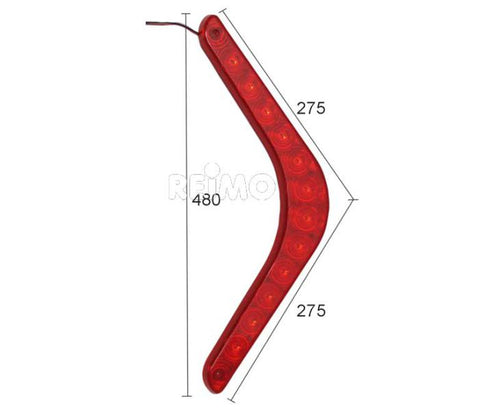Fanale posteriore e stop a LED destro, cavo da 250 mm 47670