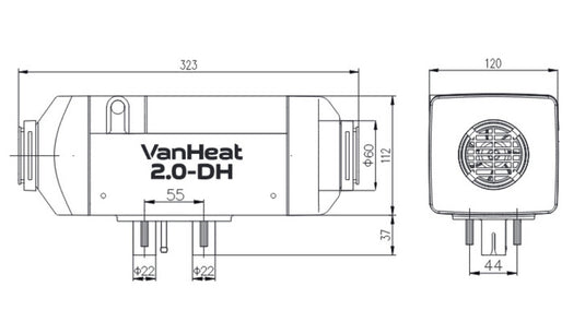 Riscaldatore di parcheggio diesel. 2KW 48182