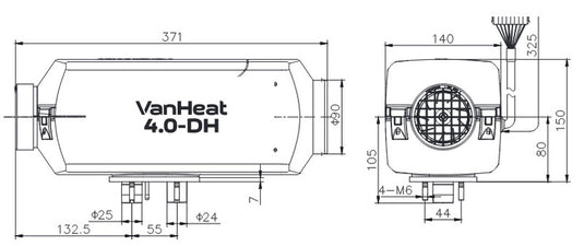 Riscaldatore di parcheggio.VanHeat 4.0-DH 48183