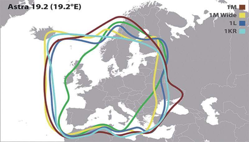 Load image into Gallery viewer, Antenna manuale piatta CAMP58, SKEW &amp; Single-LNB 48301
