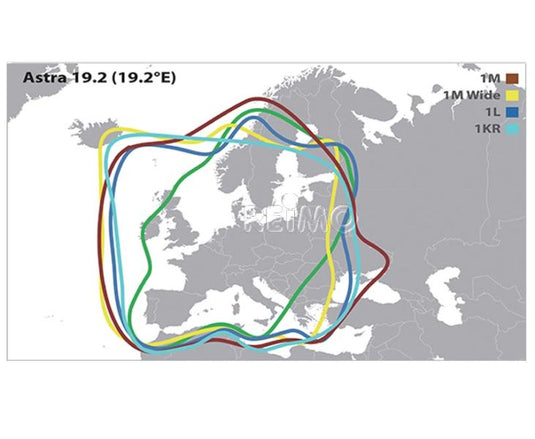 Antenna manuale piatta CAMP58, SKEW &amp; Single-LNB 48301
