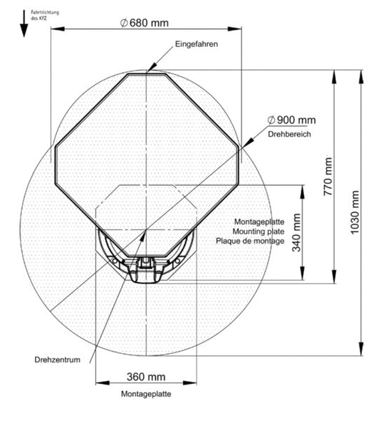 Sistema satellitare Cytrac DX Vision, unità di controllo inclusa 49040