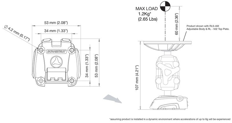 Load image into Gallery viewer, ROKK - base avvitabile per sistemi di fissaggio 493461
