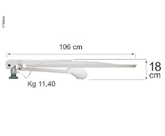 Sistema satellitare Voyager Digimatic 65 con DSF90E/HD e albero 493556