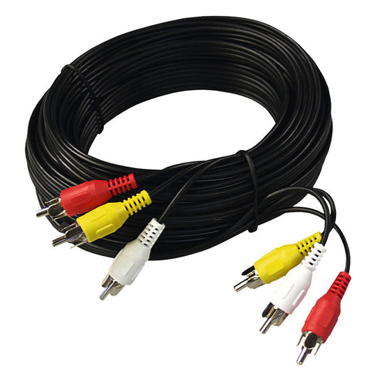 Cavo AV a 3 fili, 10m, spina Cinch su entrambi i lati 494780