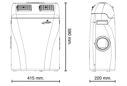 Sistema di raffreddamento evaporatore Viesa Portable 495024