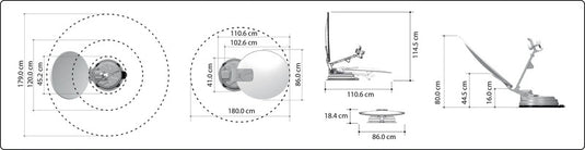 Sistema multi satellite X85 Singolo, specchio da 85 cm 49632