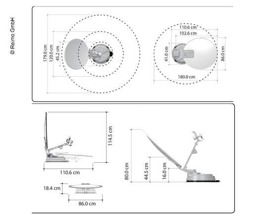 Sistema multi satellite X85 Singolo, specchio da 85 cm 49632