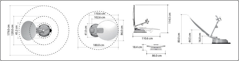 Carica immagine in Galleria Viewer, Sistema Multi Sat X85 Twin + Skew, specchio da 85 cm 49633
