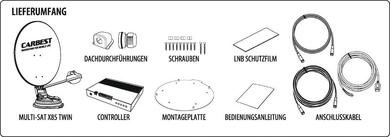 Carica immagine in Galleria Viewer, Sistema Multi Sat X85 Twin + Skew, specchio da 85 cm 49633

