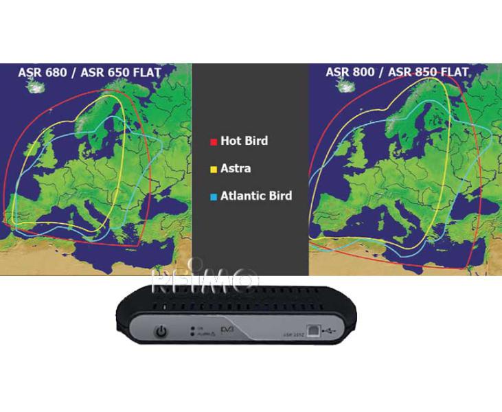 Carica immagine in Galleria Viewer, Sistema satellitare automatico Flat-Sat 85 con Astra 49695
