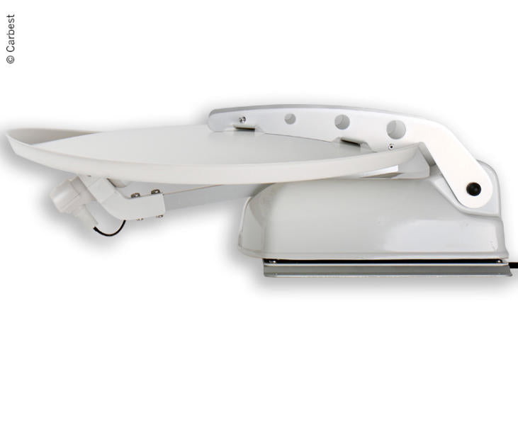 Carica immagine in Galleria Viewer, Antenna Carbest 60 DUO antracite, 60 cm, 2 satelliti + display LCD 49739
