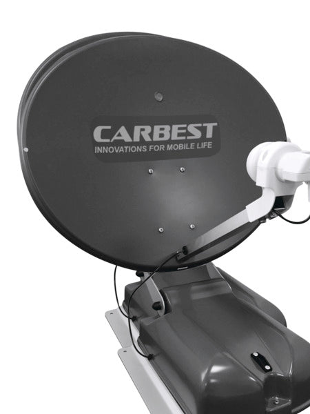 Antenna Carbest 60 DUO antracite, 60 cm, 2 satelliti + display LCD 49739