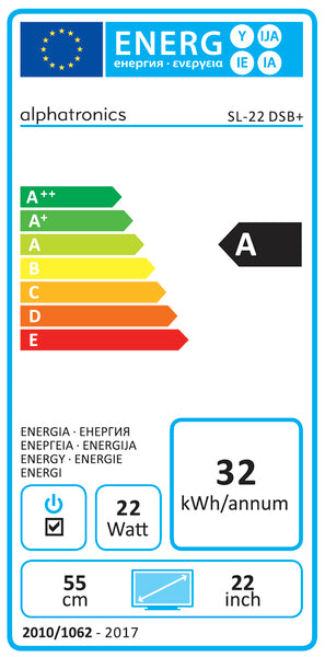 Load image into Gallery viewer, HA PORTATO LA TV SL-22DSB+DVB-S2/T2 497410
