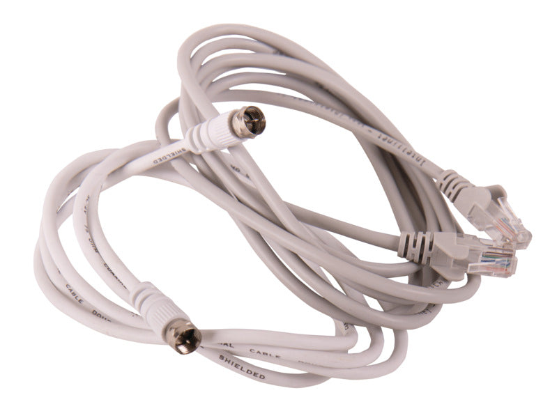 Load image into Gallery viewer, Mc Camping Antenna 65 bianca, 65cm, 2 satelliti 49780
