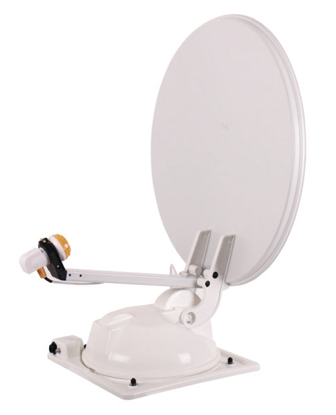 Load image into Gallery viewer, Mc Camping Antenna 65 bianca, 65cm, 2 satelliti 49780
