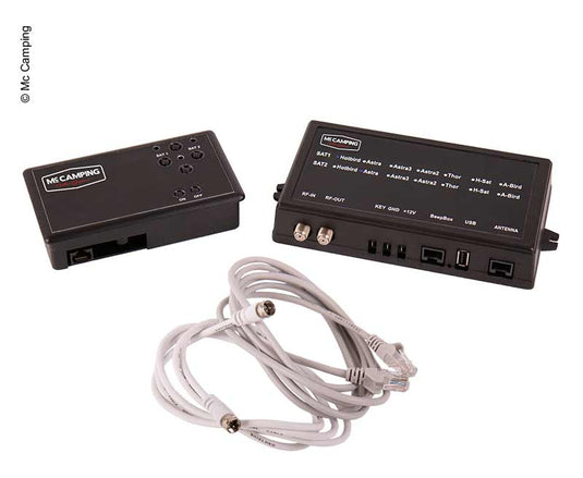 Antenna da campeggio Mc Camping 80 bianca, 80cm, 2 satelliti 49781