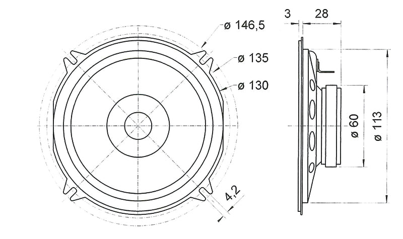 Load image into Gallery viewer, Altoparlante a banda larga con surround inverso (5&quot;) 49811
