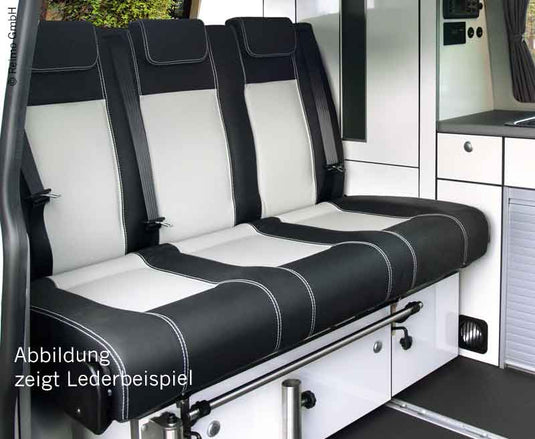 Panca da notte misura 10 VW T6/5 V3000 3 posti, rivestimento in pelle2-fbg. 2 sc 5040007