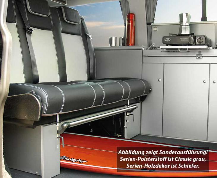 Carica immagine in Galleria Viewer, Panca a pelo VW T6 CityVan V3000 V3000 dimensione 14 3 posti, pad Austin T6 5040122

