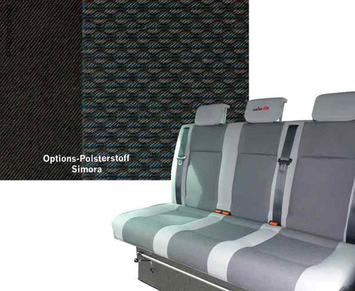 Panca a pelo VW T6 Weekender V3000 V3000 misura 17 3 posti, Simora 2fbg. guida a 5040330