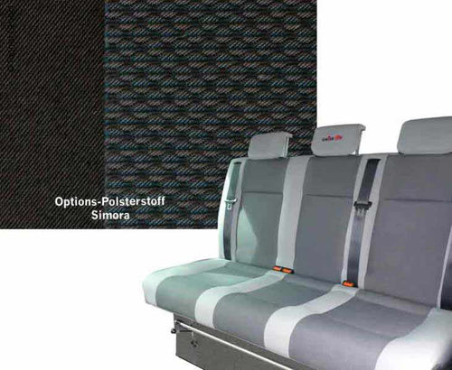 Panca a pelo VW T6 V3000 VW T6 V3000 Gr.17 rigida a 3 posti, imbottitura Simora T6 2fbg. lato destro 5040830