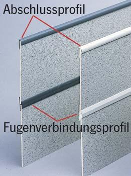 Profilo di collegamento grigio scuro per pannelli di rivestimento da 3 mm 511011