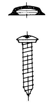 Tappi di copertura marrone per viti 3,9x22 mm, 1.000 pz. 513110