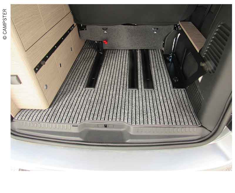 Load image into Gallery viewer, Tappeto portabagagli con binari, Citroen Campster, grigio 51696
