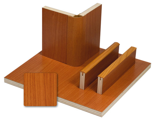 Pannello per mobili in laminato ciliegio, HPL, 1/4 di pannello 520161