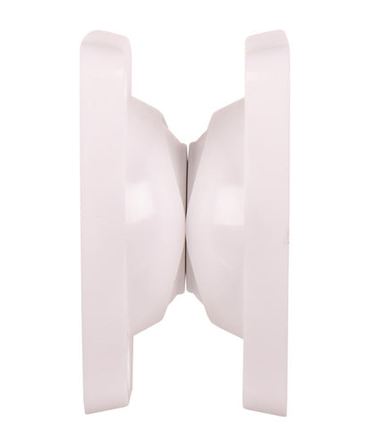 Sostegno della porta in plastica (bianco), magnetico, resistenza: 10kg, 2 pz. 52405