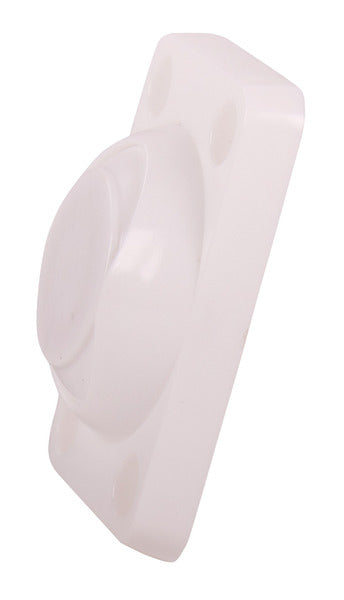 Load image into Gallery viewer, Sostegno della porta in plastica (bianco), magnetico, resistenza: 10kg, 2 pz. 52405
