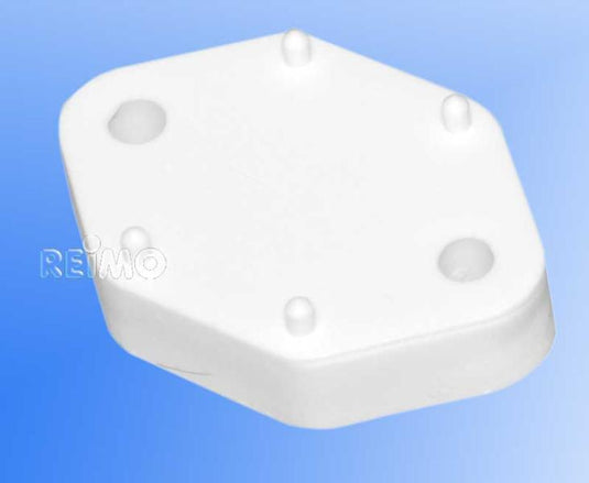 Piastra distanziatrice, altezza 10 mm, bianco 524504L
