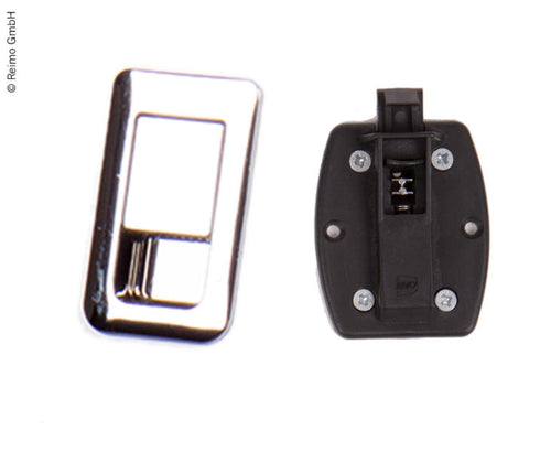 Serratura porta 36x59mm cromo/cromo Spessore porta 12-18mm 52493