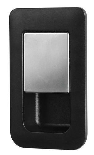 Serratura porta 36x59mm nero opaco/cromo Spessore porta 12-18mm 52496