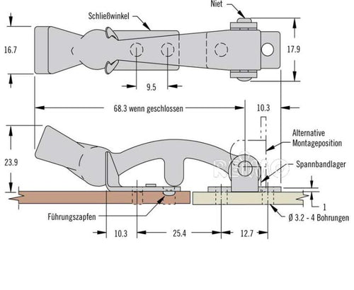 Cinturino di serraggio - Chiusura con cinturino di serraggio 52544