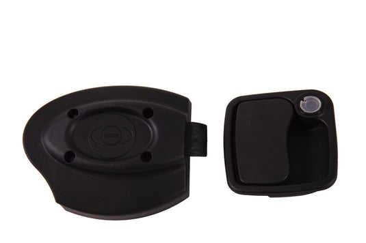 Serratura Eurogarage nera senza cilindro e chiave /25mm/ 52645