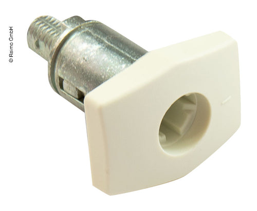 Serratura sportello bagagli bianco quadrato senza cilindro + chiave 52653